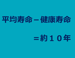 日本人の平均寿命と健康寿命の差